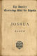 John Sutherland Black [1846-1923], The Book of Joshua. The Smaller Cambridge Bible for Schools